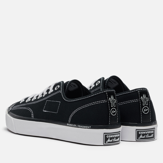 Кеды Converse x Fragment Design x Moncler Jack Purcell Low Black/Black/Egret
