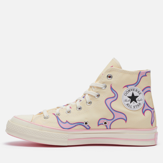 Мужские кеды Converse x Tyler The Creator Golf le Fleur Chuck 70 Hi Pastel Yellow/Almond Blossom