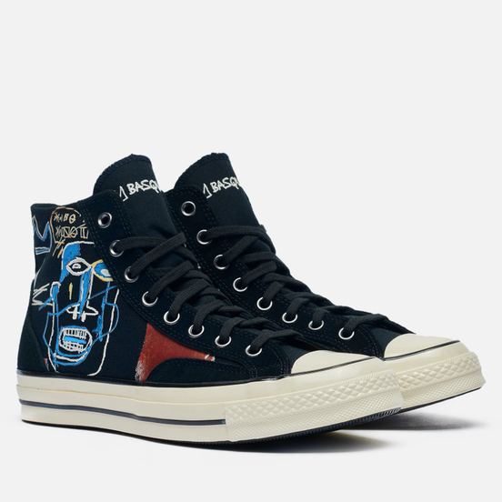 Кеды Converse x Basquiat Chuck 70 Hi Black/Multi/Egret