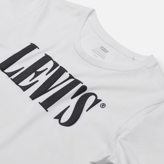 Женская футболка Levi's The Perfect Large Logo White