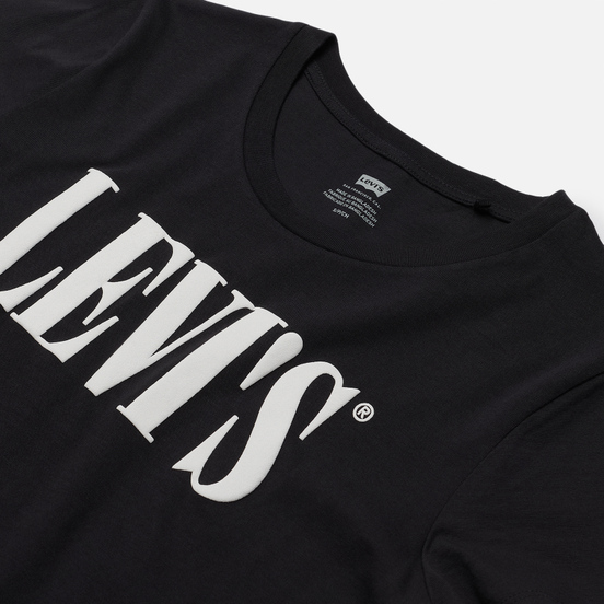 Женская футболка Levi's The Perfect Logo Caviar