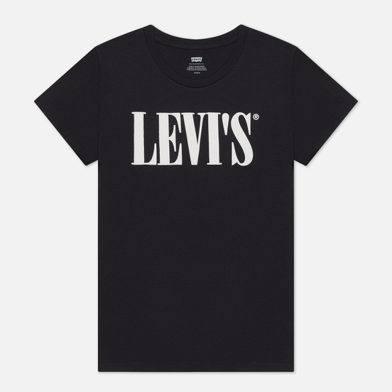 Женская футболка Levi's The Perfect Logo Caviar