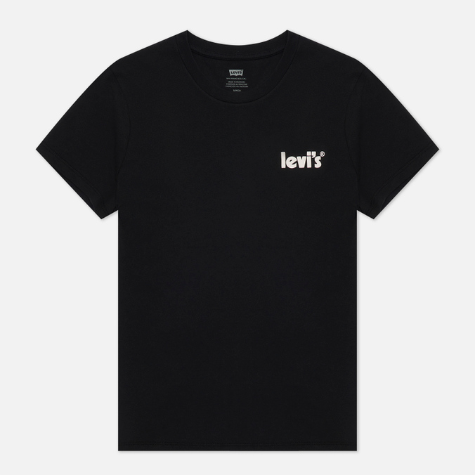 Женская футболка Levi's, цвет чёрный, размер S