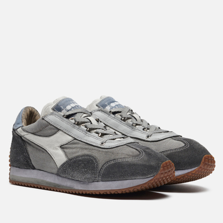 фото Мужские кроссовки diadora heritage equipe dirty stone wash, цвет серый, размер 40.5 eu