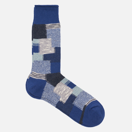 Носки Anonymous Ism Pathcwork Crew цвет синий размер 41-44 EU 2990₽