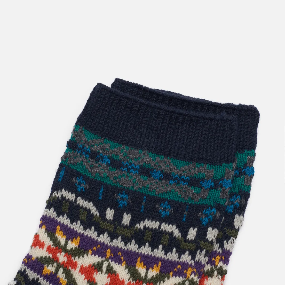 Anonymous Ism Носки Fair Isle Quarter
