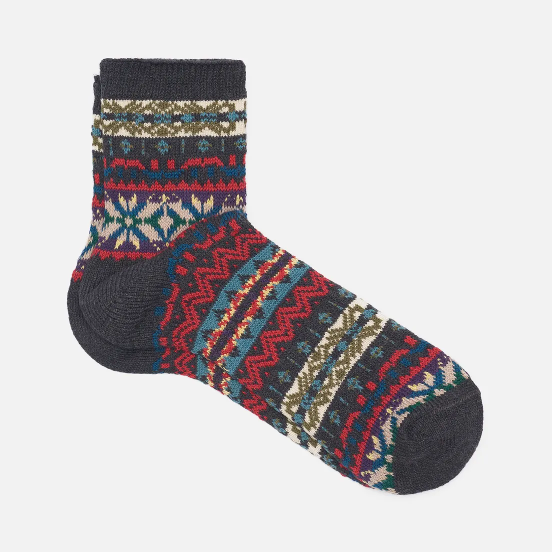 Anonymous Ism Носки Fair Isle Quarter