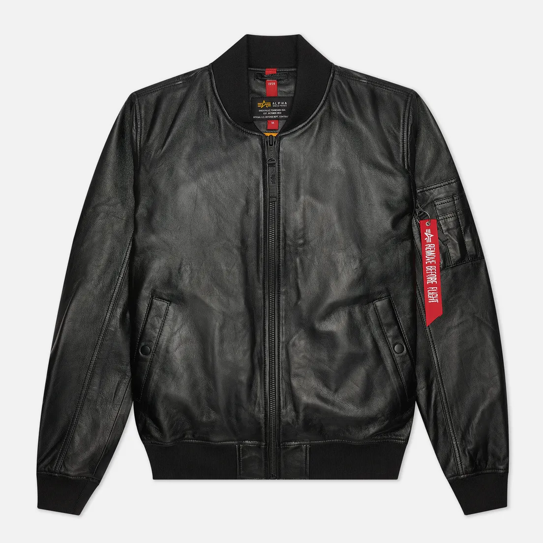 Alpha Industries Мужская куртка бомбер MA-1 Leather LW II