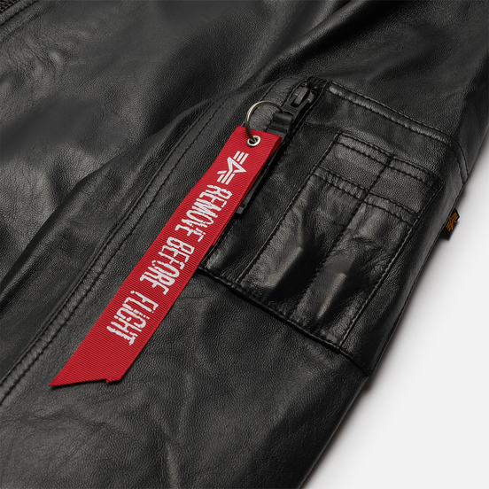 Мужская куртка бомбер Alpha Industries MA-1 Leather LW II Black