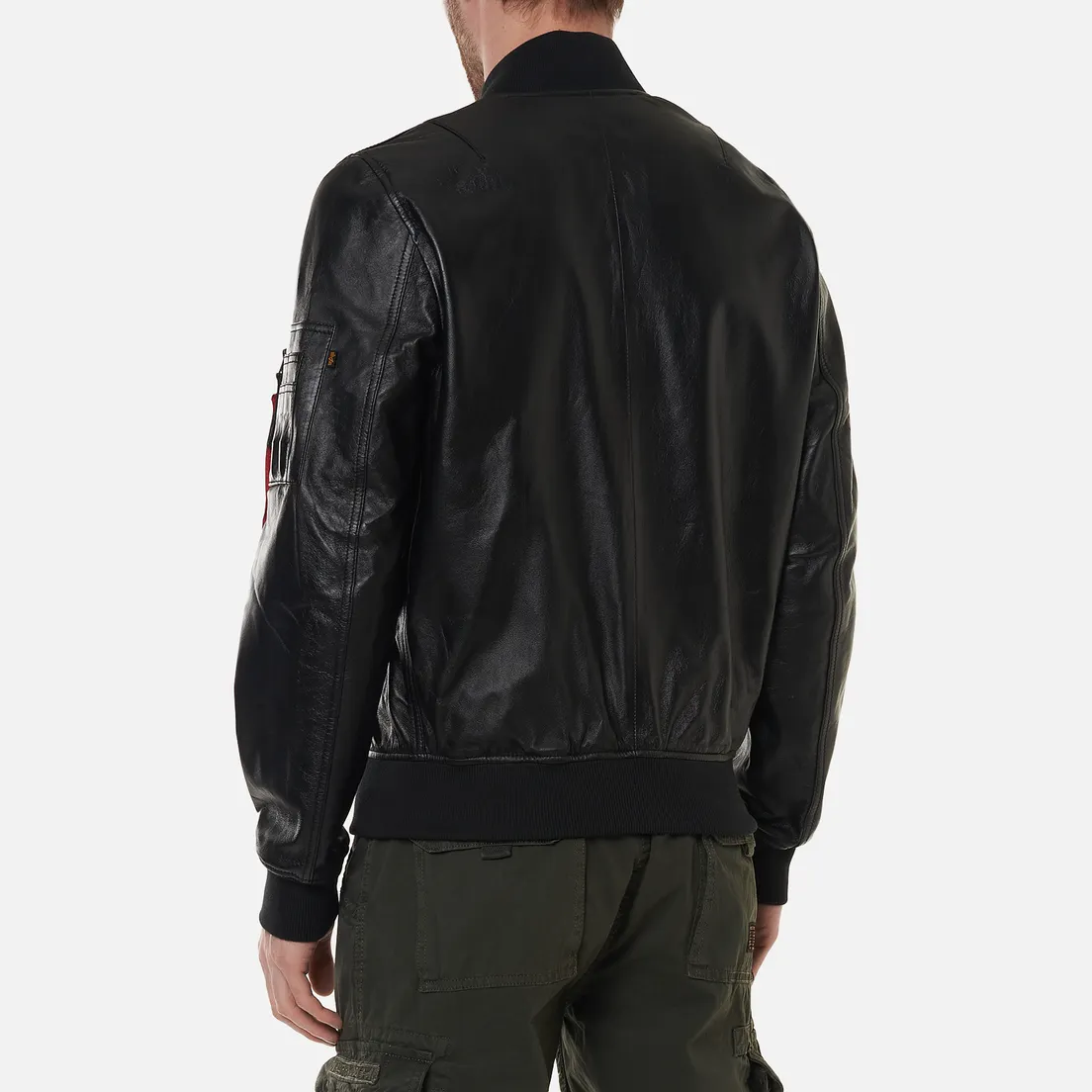 Alpha Industries Мужская куртка бомбер MA-1 Leather LW II