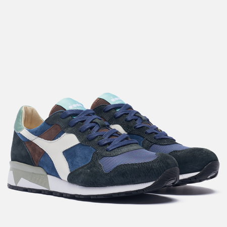 фото Мужские кроссовки diadora heritage trident 90 suede sw, цвет синий, размер 40 eu