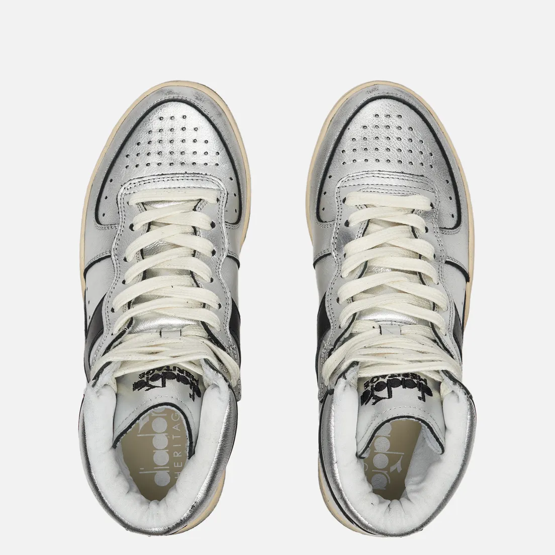 Diadora Heritage Женские кроссовки MI Basket Silver Used