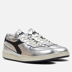 Diadora Heritage Женские кроссовки Mi Basket Row Cut Silver Used