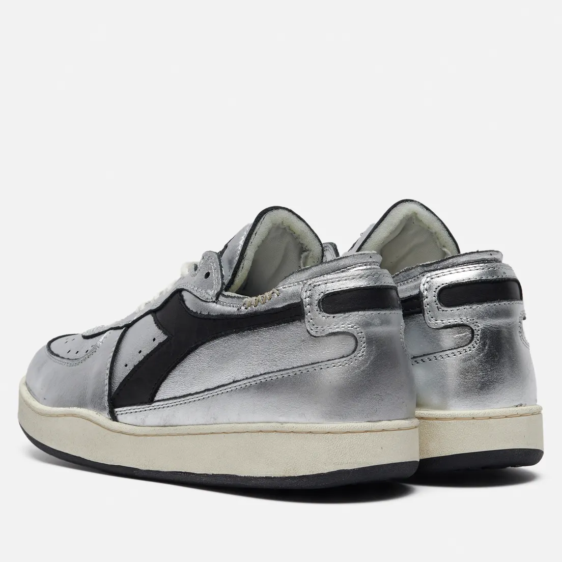 Diadora Heritage Женские кроссовки Mi Basket Row Cut Silver Used