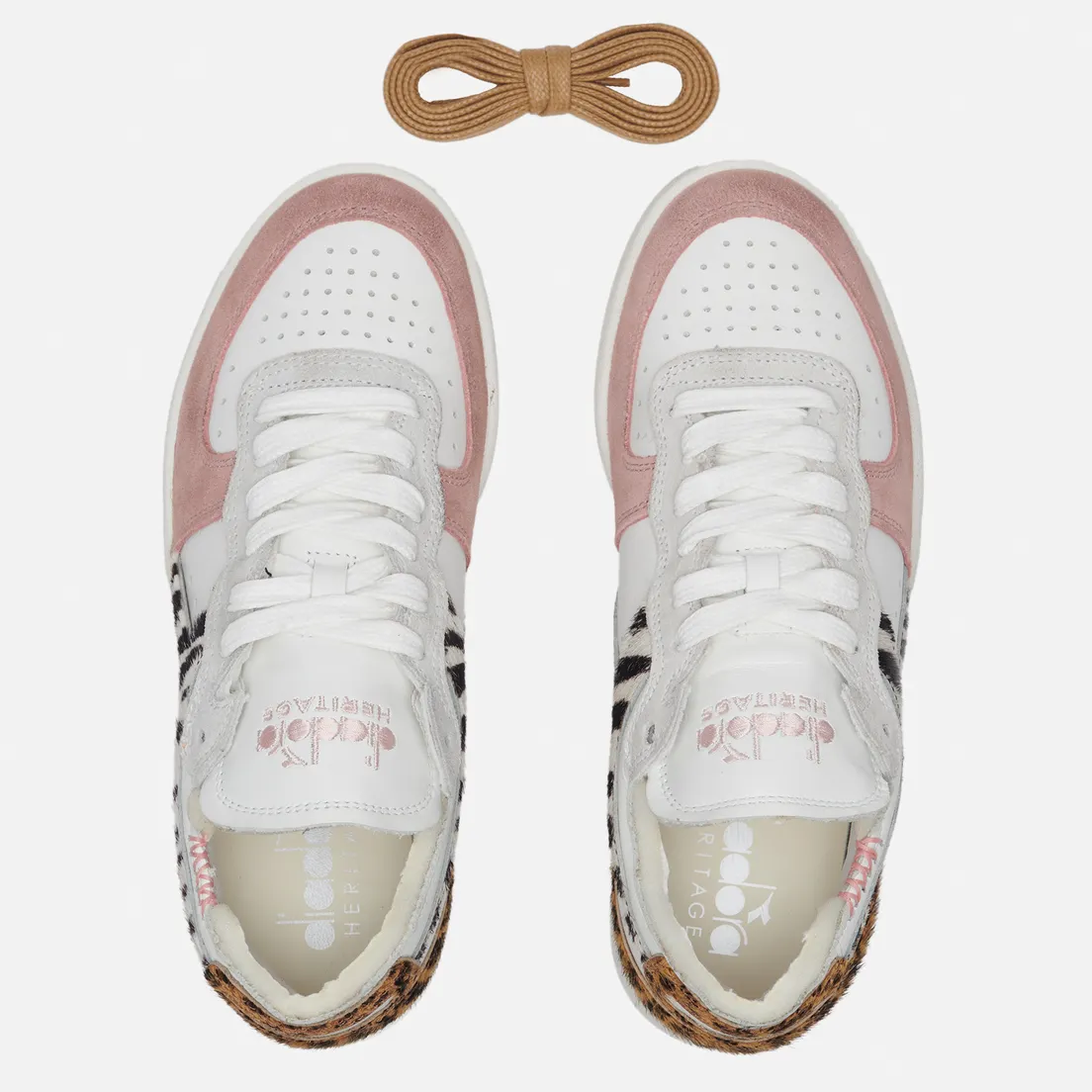 Diadora Heritage Женские кроссовки Mi Basket Row Cut Savannah