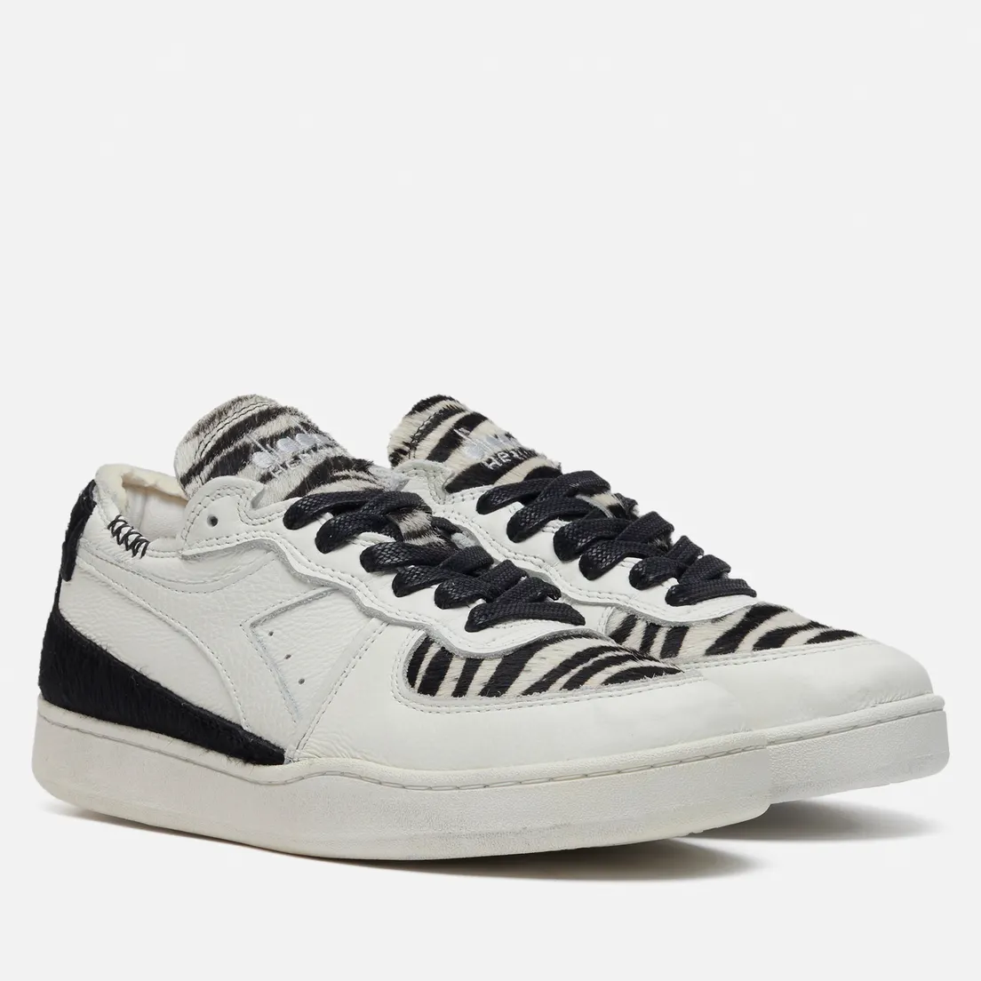 Diadora Heritage Женские кроссовки Mi Basket Row Cut Zebra