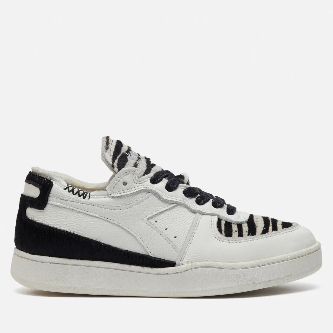Diadora Heritage Женские кроссовки Mi Basket Row Cut Zebra