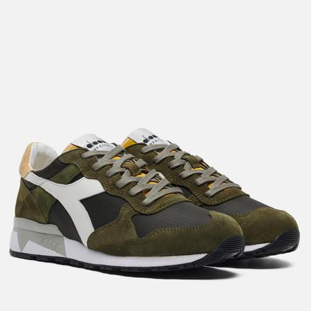 фото Мужские кроссовки diadora heritage trident 90 ristop, цвет зелёный, размер 40.5 eu