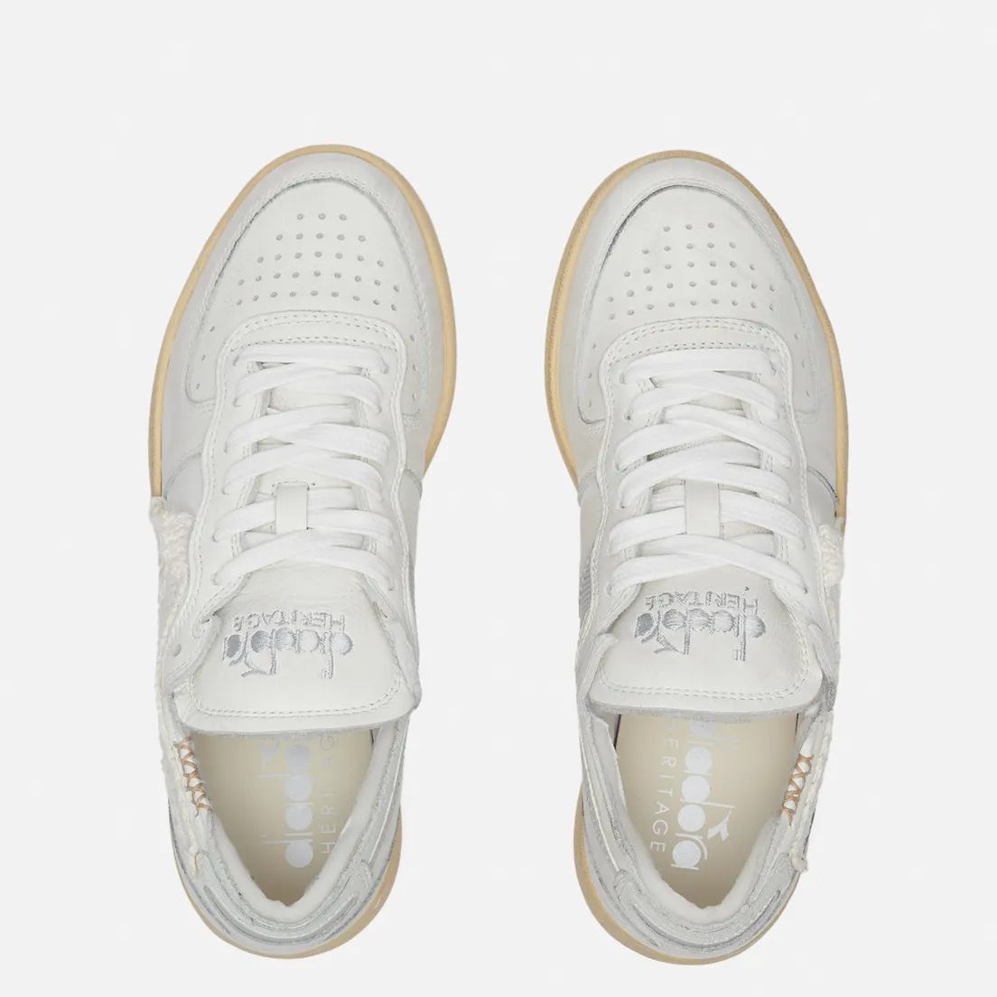 Diadora Heritage Женские кроссовки Mi Basket Row Cut Crochet