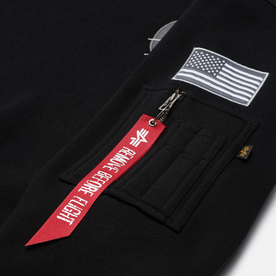 Мужская толстовка Alpha Industries NASA Space Shuttle Black