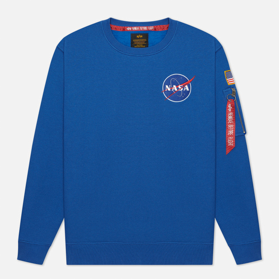 Мужская толстовка Alpha Industries NASA Space Shuttle NASA Blue