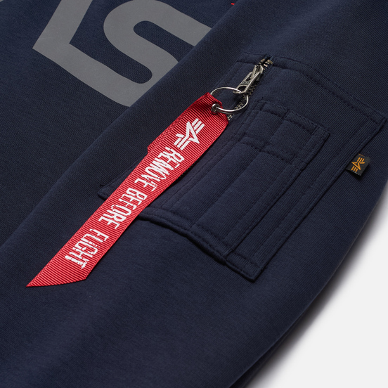 Мужская толстовка Alpha Industries NASA Reflective Replica Blue