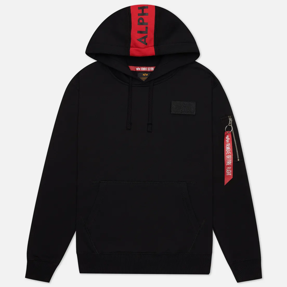 Alpha Industries Мужская толстовка Red Stripe Hoody
