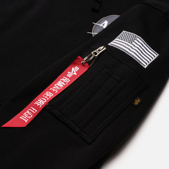 Мужская толстовка Alpha Industries NASA Space Shuttle Hoody Black