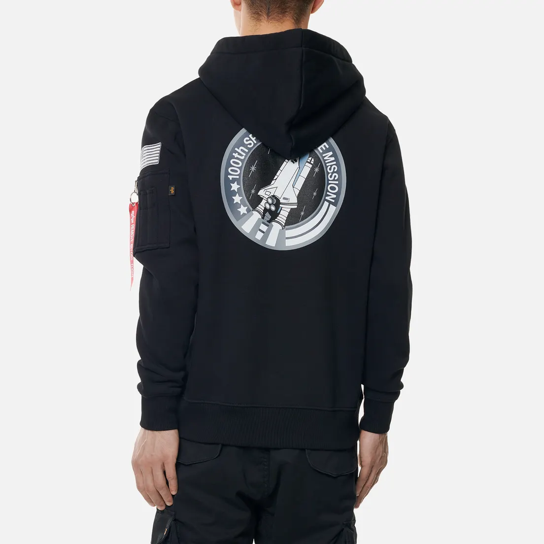 Alpha Industries Мужская толстовка NASA Space Shuttle Hoody