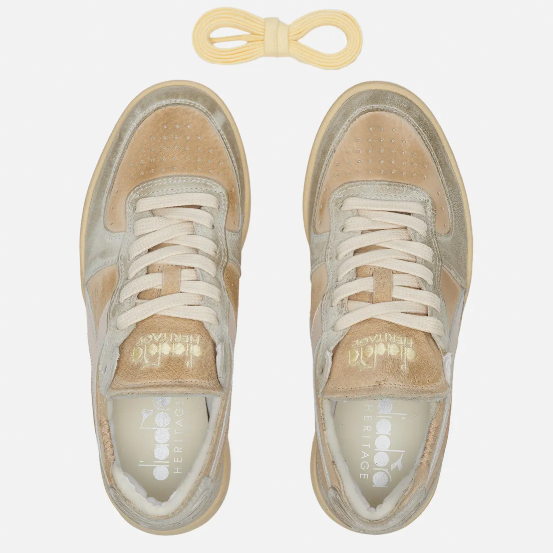 Diadora Heritage Женские кроссовки MI Basket Row Cut Pigskin Used