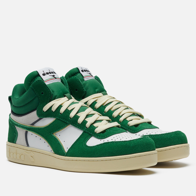 Мужские кроссовки Diadora, цвет зелёный, размер 45