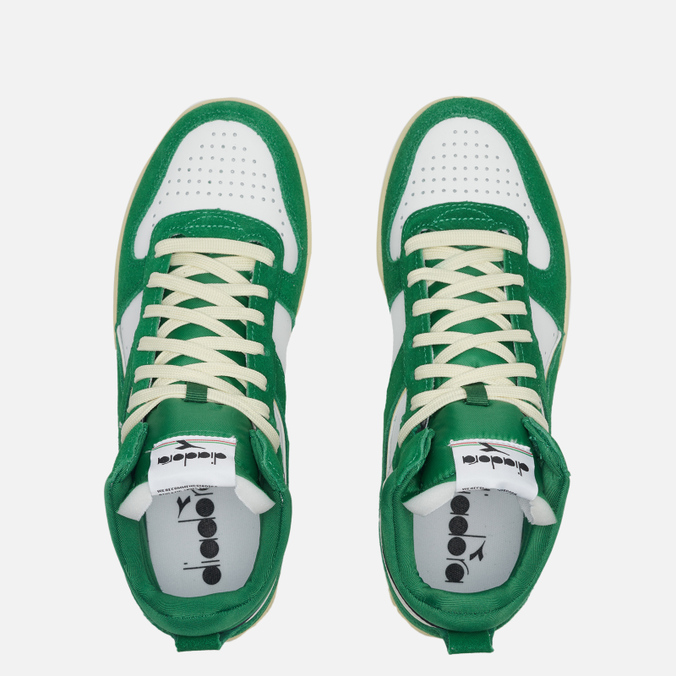 Мужские кроссовки Diadora, цвет зелёный, размер 45 178563-C1912 Magic Basket Demi Cut Suede - фото 2