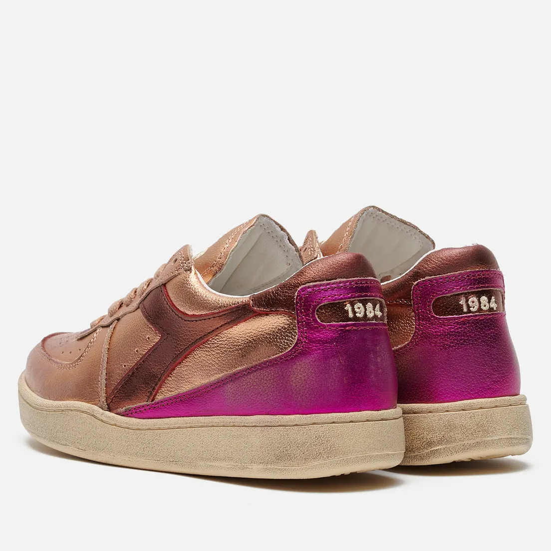Diadora Heritage Женские кроссовки Mi Basket Row Metallic Used
