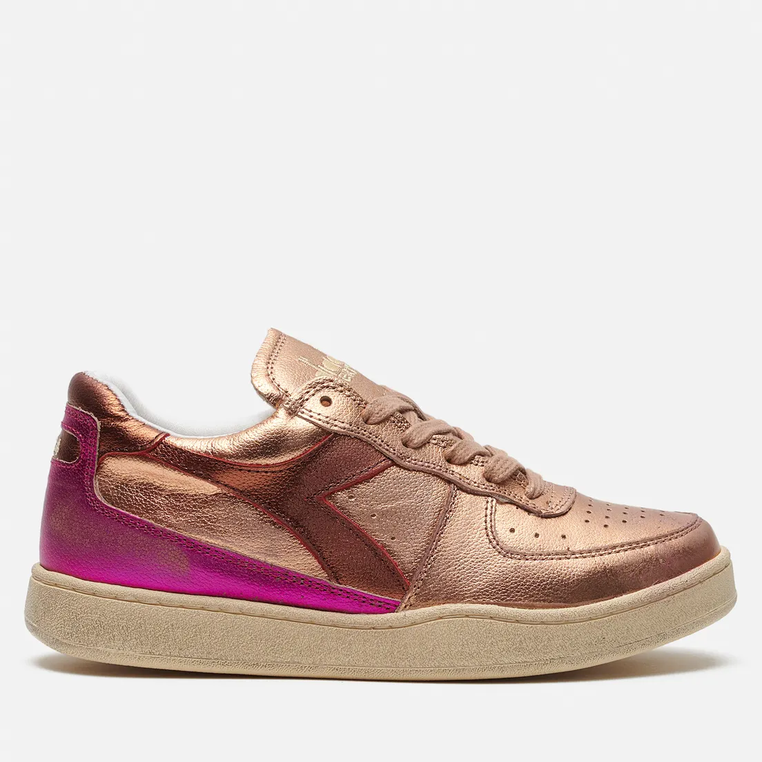 Diadora Heritage Женские кроссовки Mi Basket Row Metallic Used
