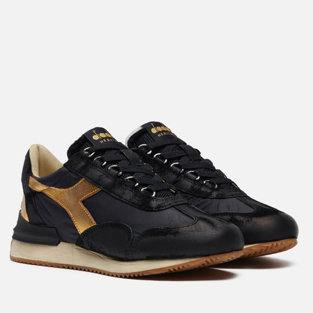 фото Женские кроссовки diadora heritage equipe mad luna, цвет чёрный, размер 36 eu