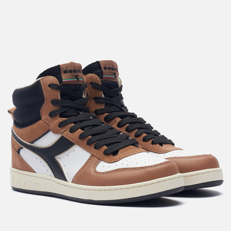 фото Кроссовки diadora magic basket mid earth, цвет коричневый, размер 36.5 eu