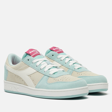 Женские кроссовки Diadora Magic Basket Low Suede, цвет голубой, размер 40 EU