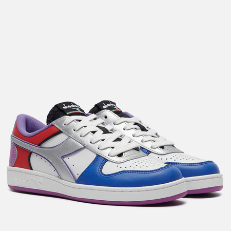 фото Женские кроссовки diadora magic basket low galaxy, цвет белый, размер 36 eu