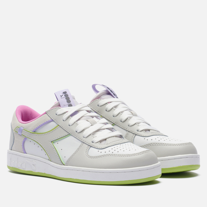 Женские кроссовки Diadora Magic Basket Low Label, цвет белый