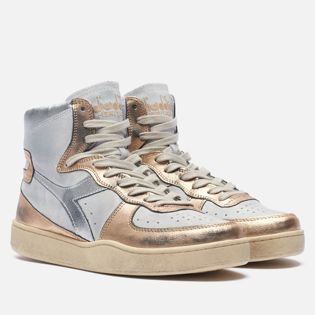 Diadora Heritage Мужские кроссовки Mi Basket Metallic Pigskin Used