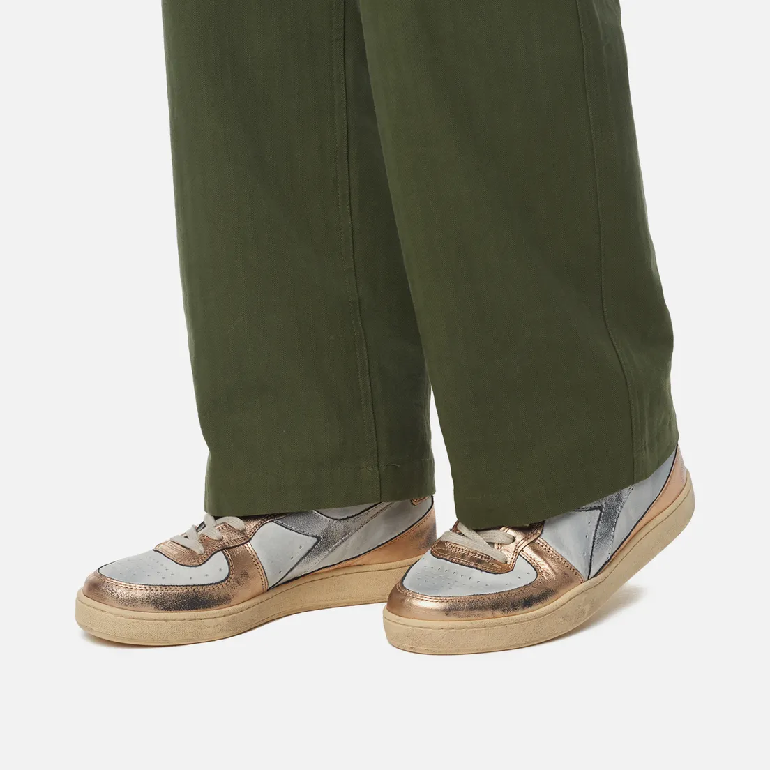Diadora Heritage Мужские кроссовки Mi Basket Metallic Pigskin Used