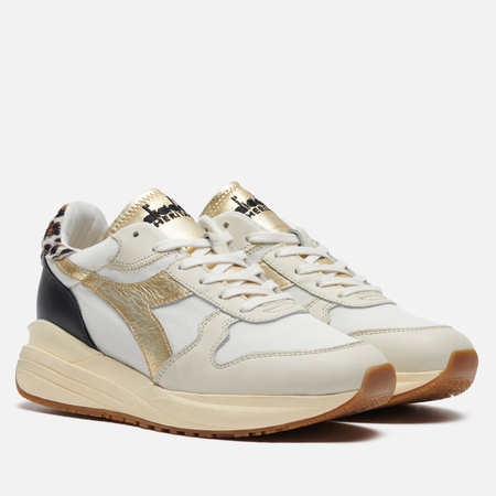 фото Женские кроссовки diadora heritage venus metallic animalier, цвет бежевый, размер 36 eu