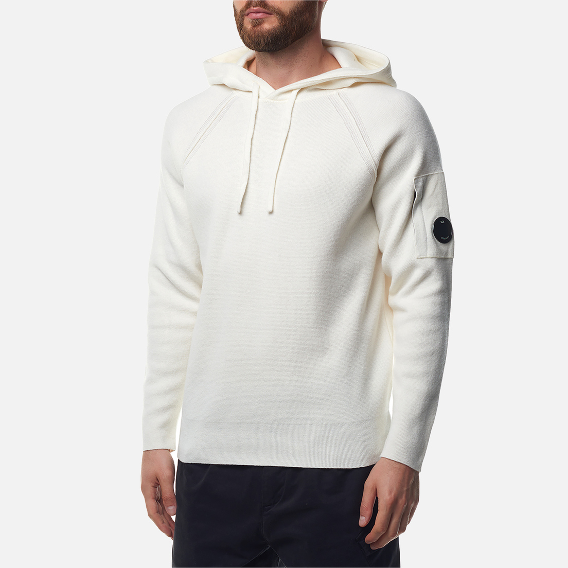 C.P. Company Мужской свитер Lambswool GRS Waffle Hooded Knit