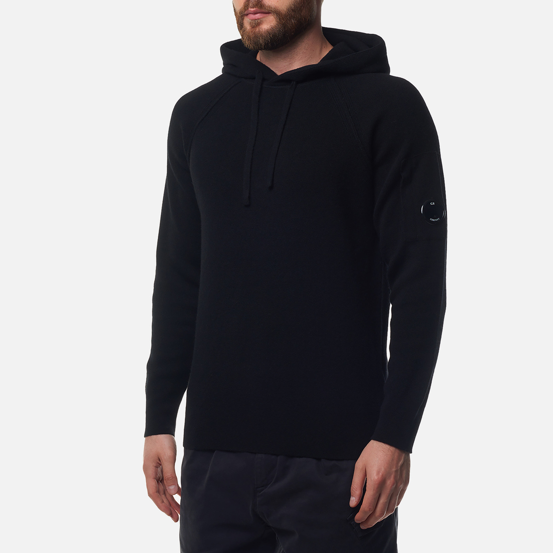 C.P. Company Мужской свитер Lambswool GRS Waffle Hooded Knit