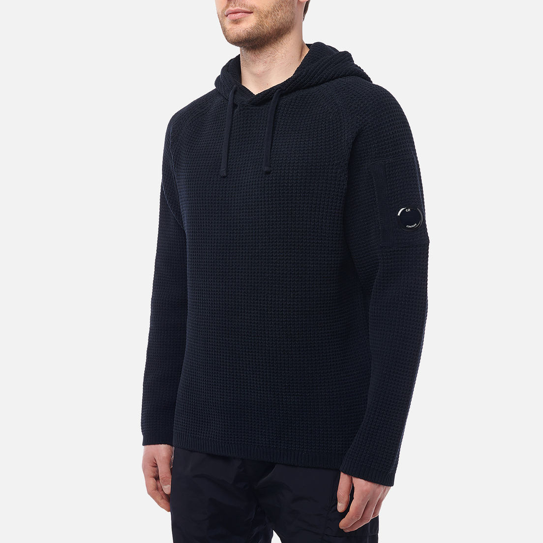 C.P. Company Мужской свитер Cotton Chenille Hoodie Full Knit