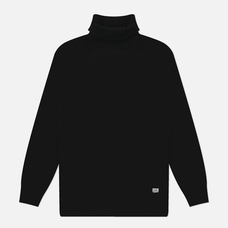  Мужской свитер C.P. Company Alpaca Wool Turtel Neck, цвет чёрный, размер XL
