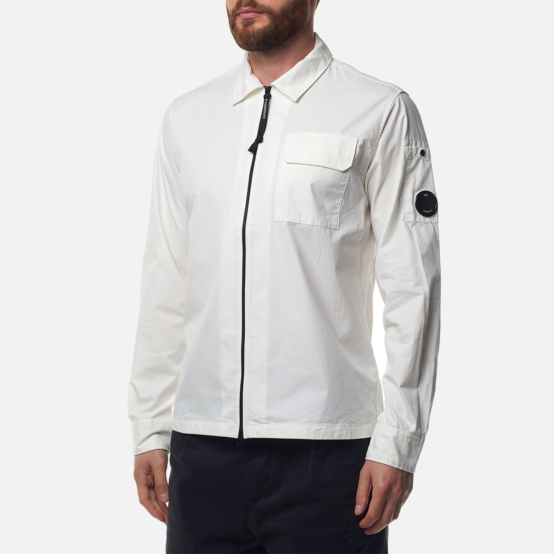 C.P. Company Мужская рубашка Organic Gabardine Zipped Overshirt