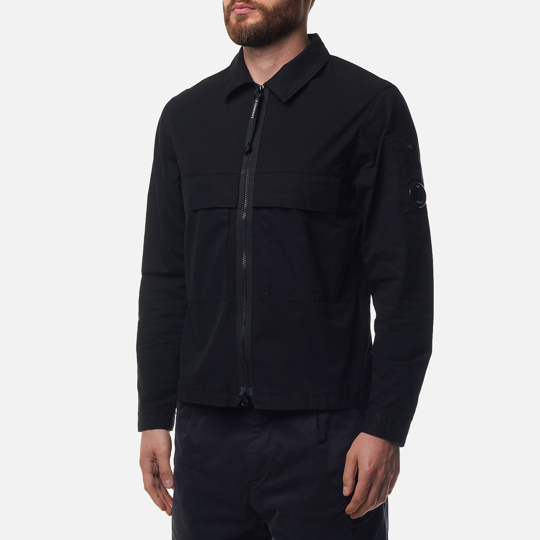 C.P. Company Мужская рубашка Organic Gabardine Zipped Utility Overshirt