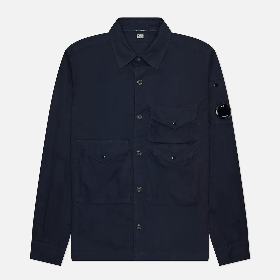 C.P. Company Мужская рубашка Organic Gabardine Buttoned Utility Overshirt