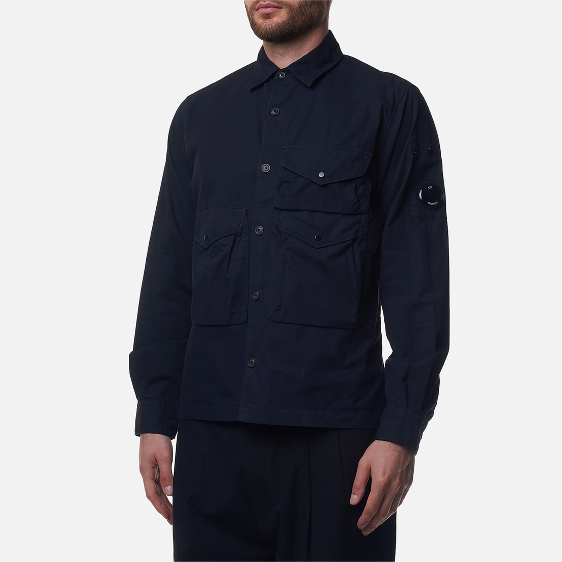 C.P. Company Мужская рубашка Organic Gabardine Buttoned Utility Overshirt